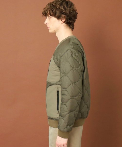キルティング ミリタリージャケット 