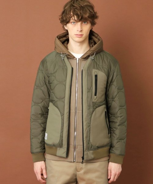 キルティング ミリタリージャケット 