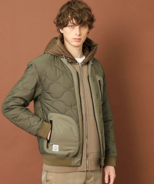 キルティング ミリタリージャケット 