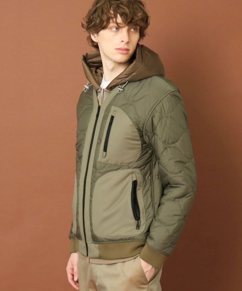 キルティング ミリタリージャケット 