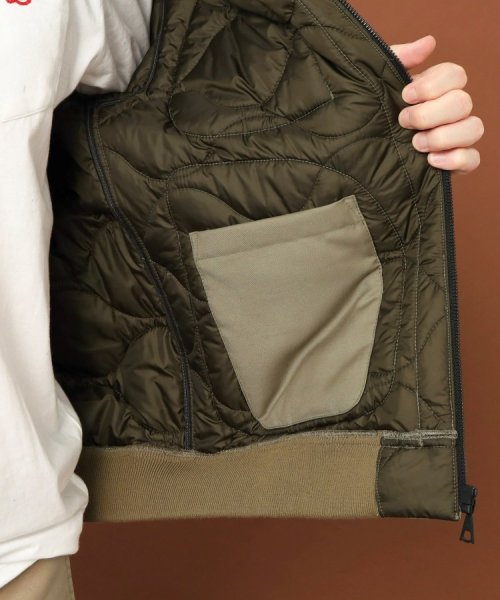 キルティング ミリタリージャケット 