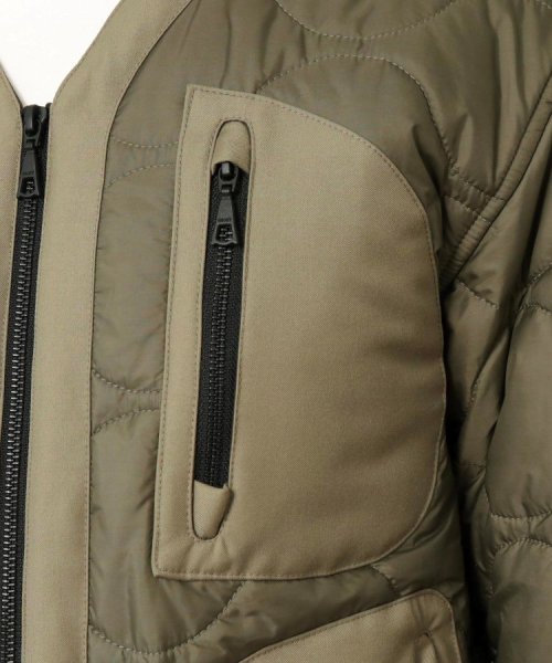 キルティング ミリタリージャケット 