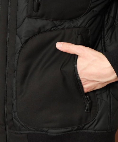 キルティング ミリタリージャケット 