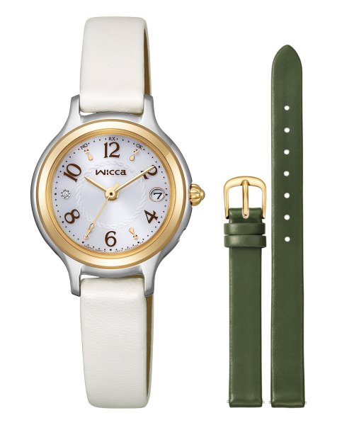 wicca ウィッカソーラーテック電波時計 替えバンド付き限定モデル 