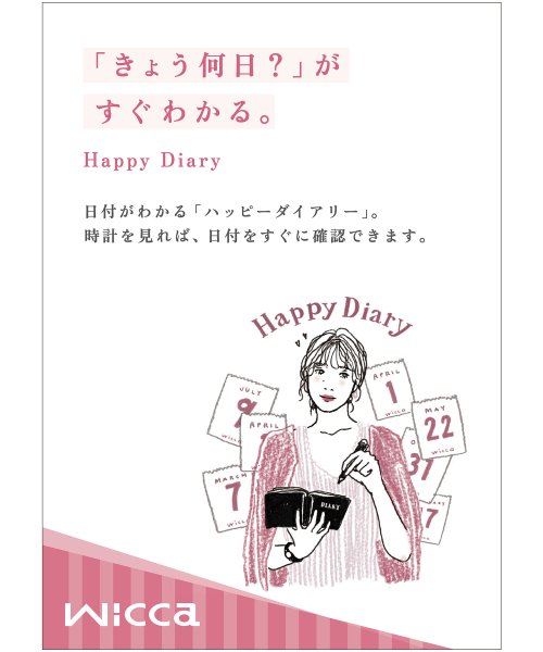 wicca ウィッカソーラーテック電波時計 替えバンド付き限定モデル 