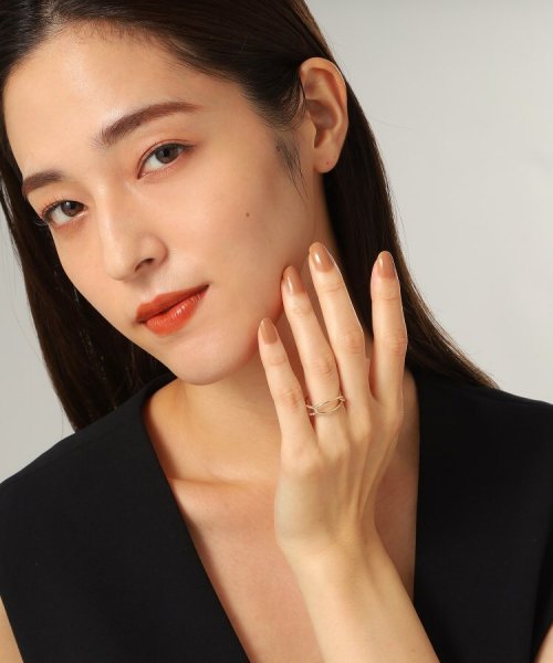 K10ダイヤモンド ロープPCチェーン リング 