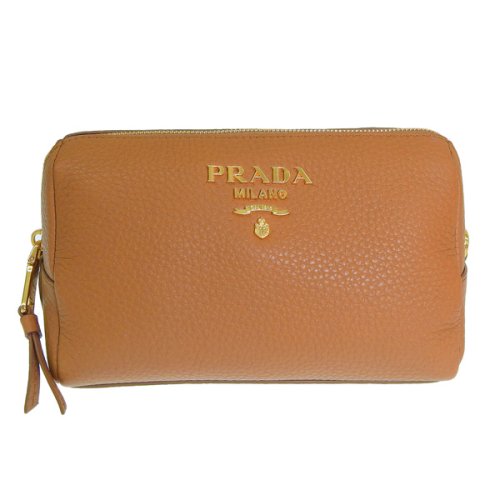 PRADA(プラダ)/PRADA プラダ VITELLO DAINO ヴィッテロ ダイノ レザー ポーチ 小物入れ メイクポーチ/img01