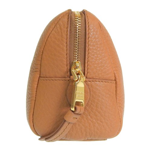PRADA プラダ VITELLO DAINO ヴィッテロ ダイノ レザー ポーチ 小物入れ メイクポーチ DAINO