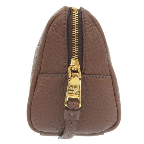 PRADA プラダ VITELLO DAINO ヴィッテロ ダイノ レザー ポーチ 小物入れ メイクポーチ DAINO