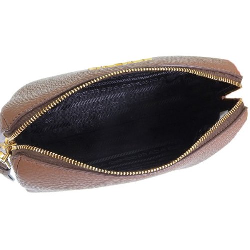PRADA プラダ VITELLO DAINO ヴィッテロ ダイノ レザー ポーチ 小物入れ メイクポーチ DAINO