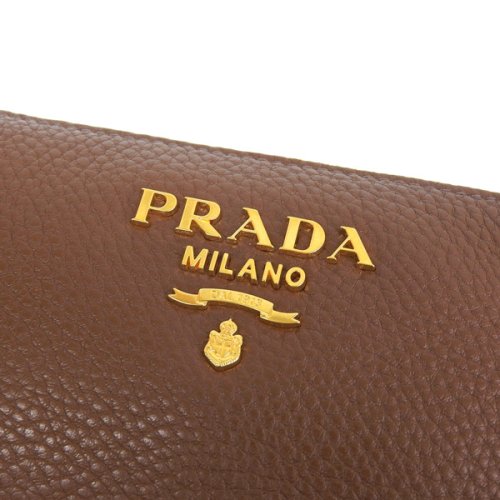 PRADA プラダ VITELLO DAINO ヴィッテロ ダイノ レザー ポーチ 小物入れ メイクポーチ DAINO