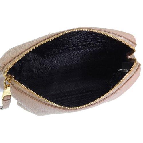 PRADA プラダ VITELLO DAINO ヴィッテロ ダイノ レザー ポーチ 小物入れ メイクポーチ DAINO