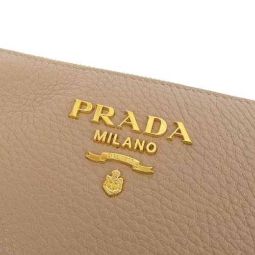 PRADA プラダ VITELLO DAINO ヴィッテロ ダイノ レザー ポーチ 小物入れ メイクポーチ DAINO