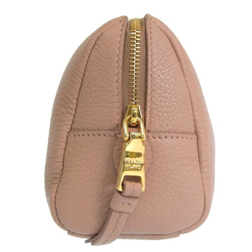 PRADA プラダ VITELLO DAINO ヴィッテロ ダイノ レザー ポーチ 小物入れ メイクポーチ DAINO