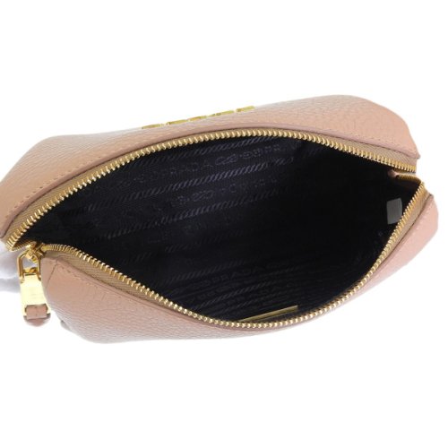 PRADA プラダ VITELLO DAINO ヴィッテロ ダイノ レザー ポーチ 小物入れ メイクポーチ DAINO