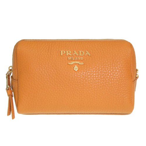 PRADA(プラダ)/PRADA プラダ VITELLO DAINO ヴィッテロ ダイノ レザー ポーチ 小物入れ メイクポーチ/img01