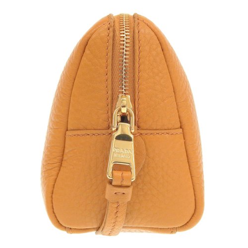 PRADA プラダ VITELLO DAINO ヴィッテロ ダイノ レザー ポーチ 小物入れ メイクポーチ DAINO