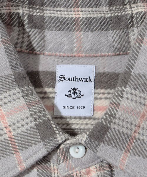 SHIPS MEN(シップス　メン)/Southwick Gate Label: チェック レギュラーカラー 長袖 ネルシャツ/img03