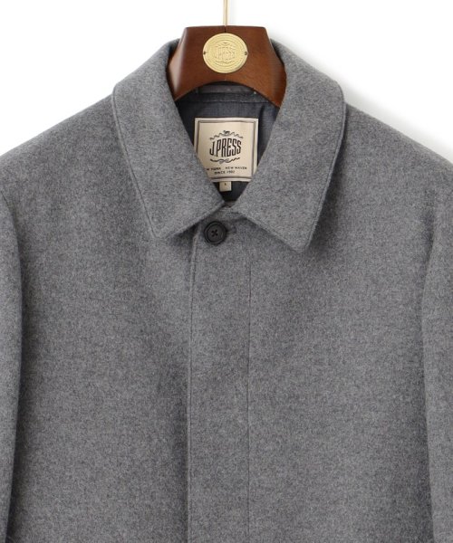 【J.PRESS BASIC】ウールカシミヤビーバーステンカラーコート 