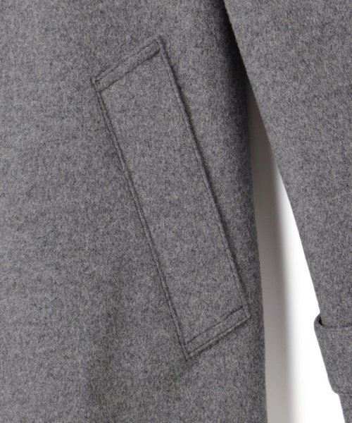 【J.PRESS BASIC】ウールカシミヤビーバーステンカラーコート 