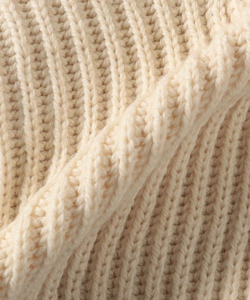 OLDDERBY KNITWEAR:リブ ジップ プルオーバー OLDDERBY KNITWEAR