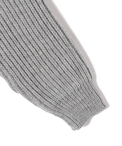 OLDDERBY KNITWEAR:リブ ジップ プルオーバー OLDDERBY KNITWEAR