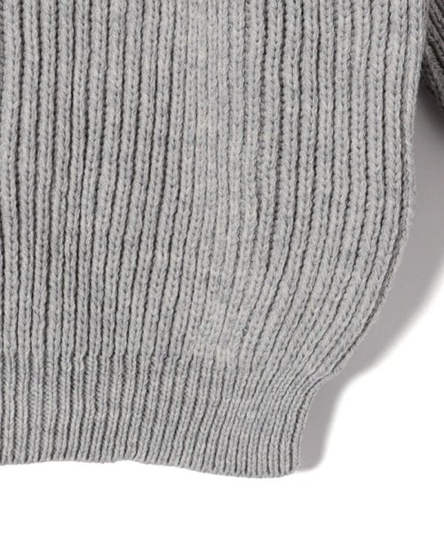 OLDDERBY KNITWEAR:リブ ジップ プルオーバー OLDDERBY KNITWEAR