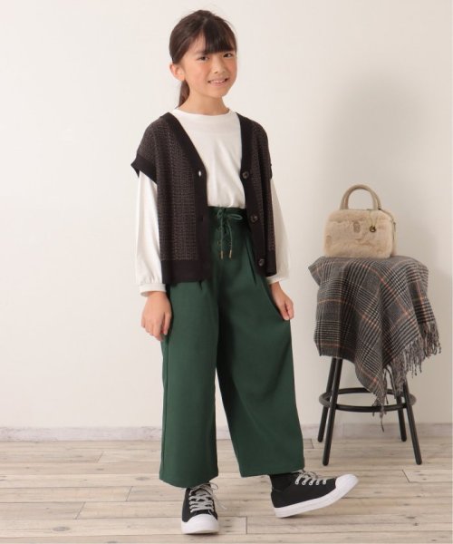 ikka kids(イッカ　キッズ)/レースアップワイドパンツ（120〜160cm）/img13