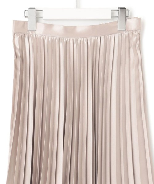 【洗える】レザーライク プリーツスカート 