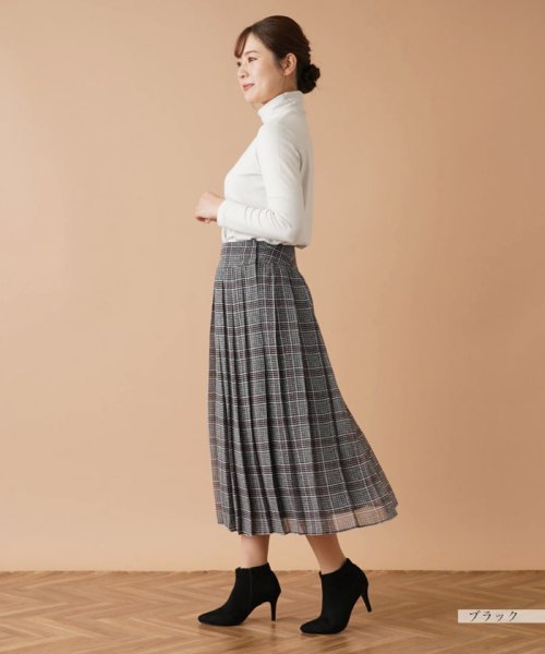 Leilian(レリアン)/チェックプリーツスカート【my perfect wardrobe】/img02