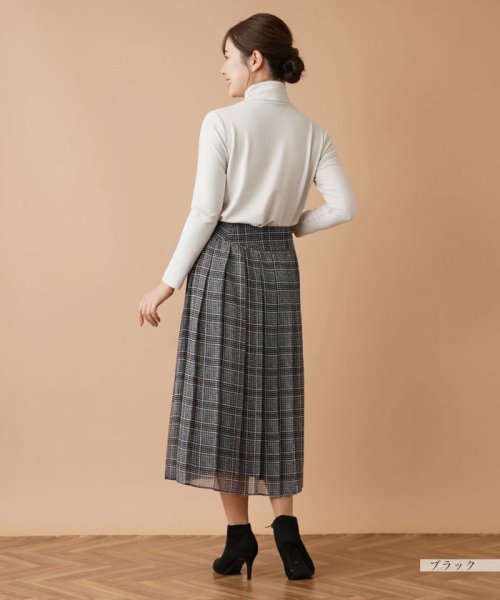 Leilian(レリアン)/チェックプリーツスカート【my perfect wardrobe】/img03
