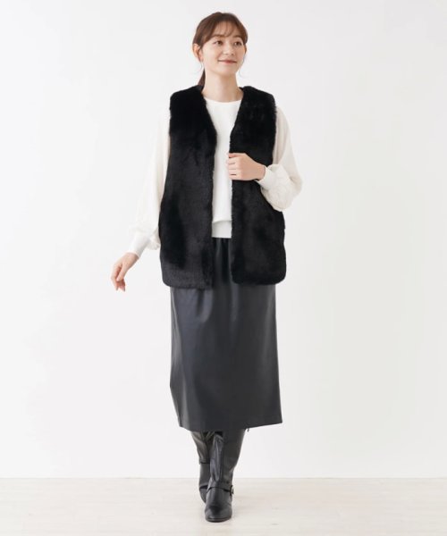 フェイクファーベスト【NEMIKA】 