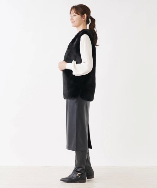 フェイクファーベスト【NEMIKA】 