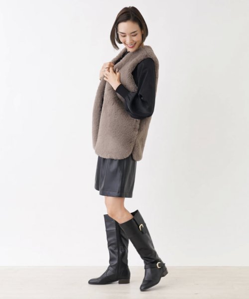 フェイクファーベスト【NEMIKA】 