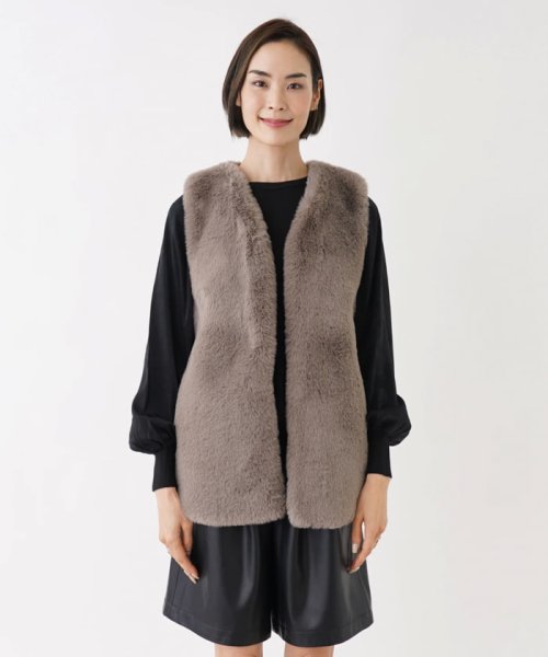 フェイクファーベスト【NEMIKA】 