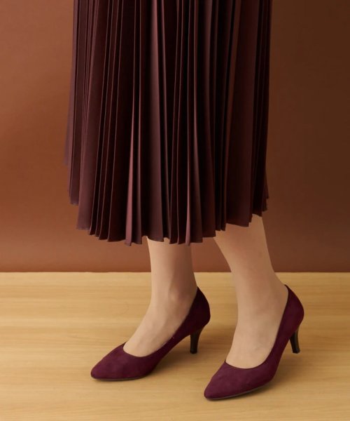 サテンプリーツスカート 