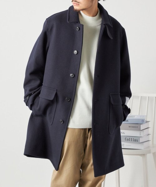 SHIPS any: FUTURE MELTON リラックス ステンカラー コート◇ MELTON FUTURE 　FUTURE 23AW◆　714