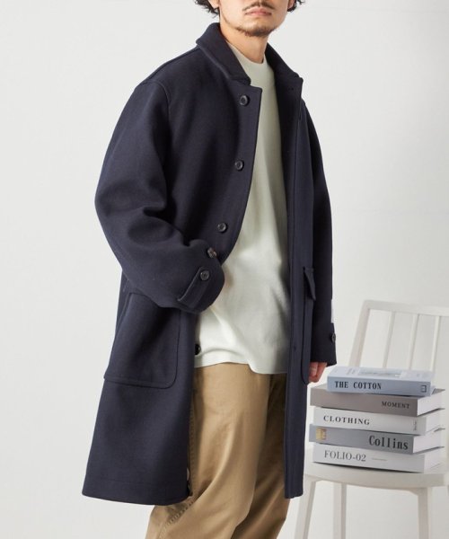 SHIPS any: FUTURE MELTON リラックス ステンカラー コート◇ MELTON FUTURE 　FUTURE 23AW◆　714