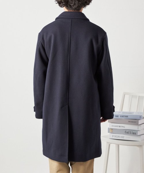 SHIPS any: FUTURE MELTON リラックス ステンカラー コート◇ MELTON FUTURE 　FUTURE 23AW◆　714