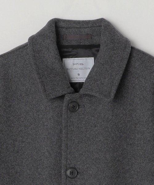 SHIPS any: FUTURE MELTON リラックス ステンカラー コート◇ MELTON FUTURE 　FUTURE 23AW◆　714