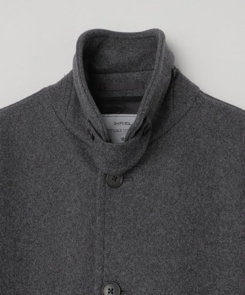 SHIPS any: FUTURE MELTON リラックス ステンカラー コート◇ MELTON FUTURE 　FUTURE 23AW◆　714