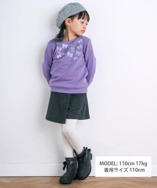 BeBe(ベベ)/千鳥ジャガードラップショートパンツ(90~150cm)/img01