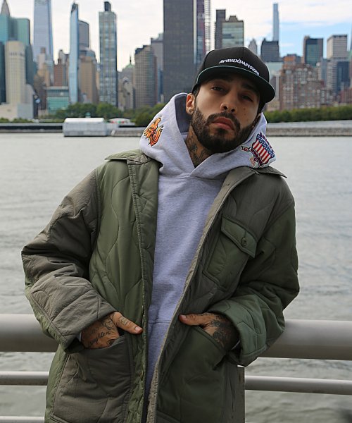 《AVIREX × EXPANSION》2TONE QUILTE COVER JACKET AVIREX EXPANSION 2TONE QUILTE COVER