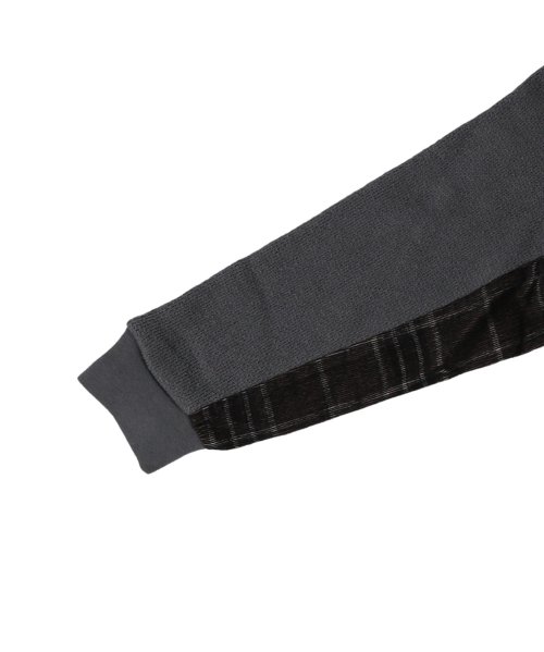 ローゲージ裏毛 チェック切り替え 長袖 スウェット 人気・おすすめ｜使いやすい・旅行におすすめ 品質保証 全国発送 日本国内発送・最短翌日お届け