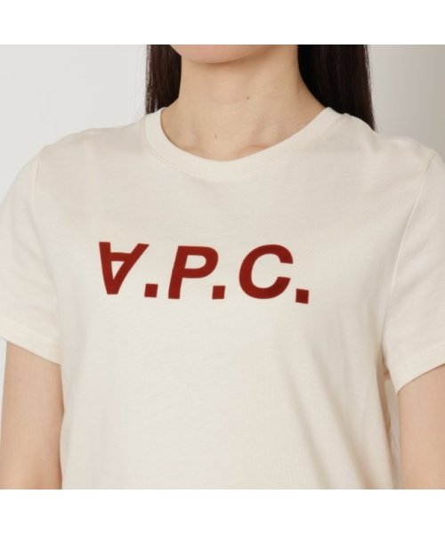 A.P.C.(アーペーセー)/アーペーセー Tシャツ カットソー トップス 半袖カットソー オフホワイト レディース APC F26944 COBQX AAC/img04