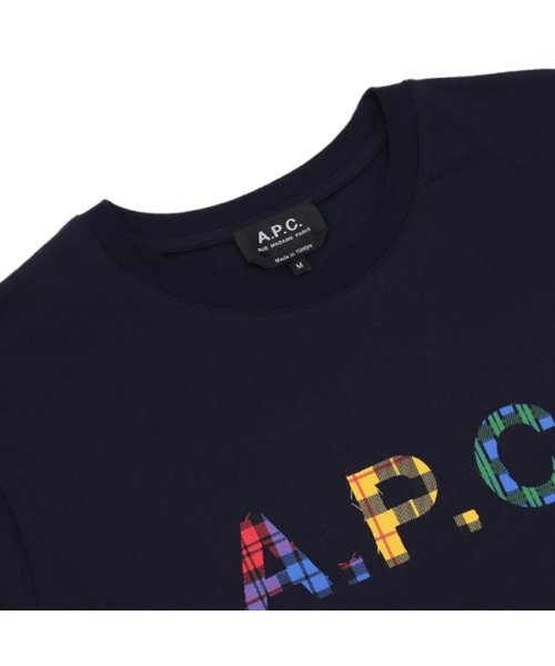 A.P.C.(アーペーセー)/アーペーセー Tシャツ カットソー トップス 半袖カットソー ネイビー メンズ APC H26292 COBQX IAK/img03