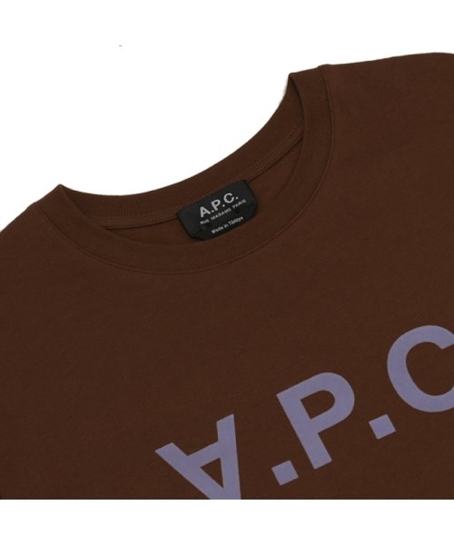 A.P.C.(アーペーセー)/アーペーセー Tシャツ カットソー トップス 半袖カットソー ブラウン メンズ APC H26943 COBQX CAJ/img03