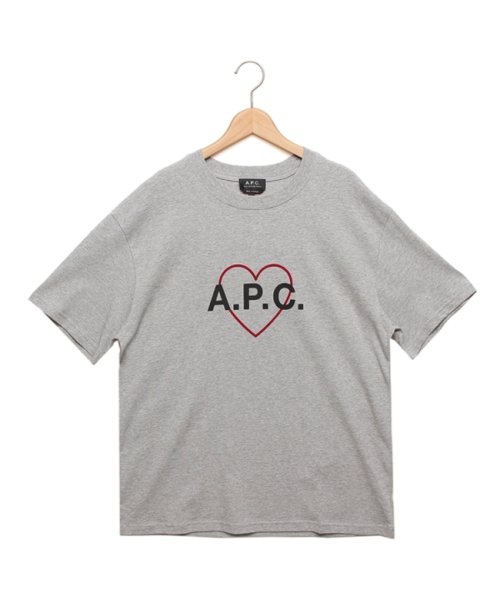 A.P.C.(アーペーセー)/アーペーセー Tシャツ カットソー トップス 半袖カットソー グレー レディース APC M26118 COEIO PLA/img01
