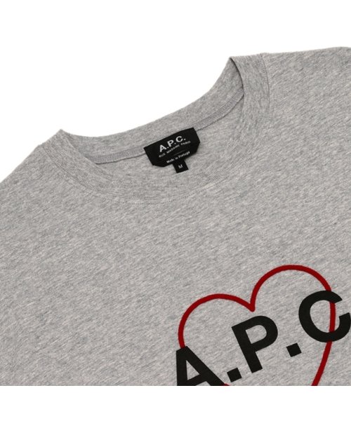 A.P.C.(アーペーセー)/アーペーセー Tシャツ カットソー トップス 半袖カットソー グレー レディース APC M26118 COEIO PLA/img03