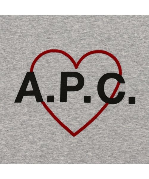 A.P.C.(アーペーセー)/アーペーセー Tシャツ カットソー トップス 半袖カットソー グレー レディース APC M26118 COEIO PLA/img06